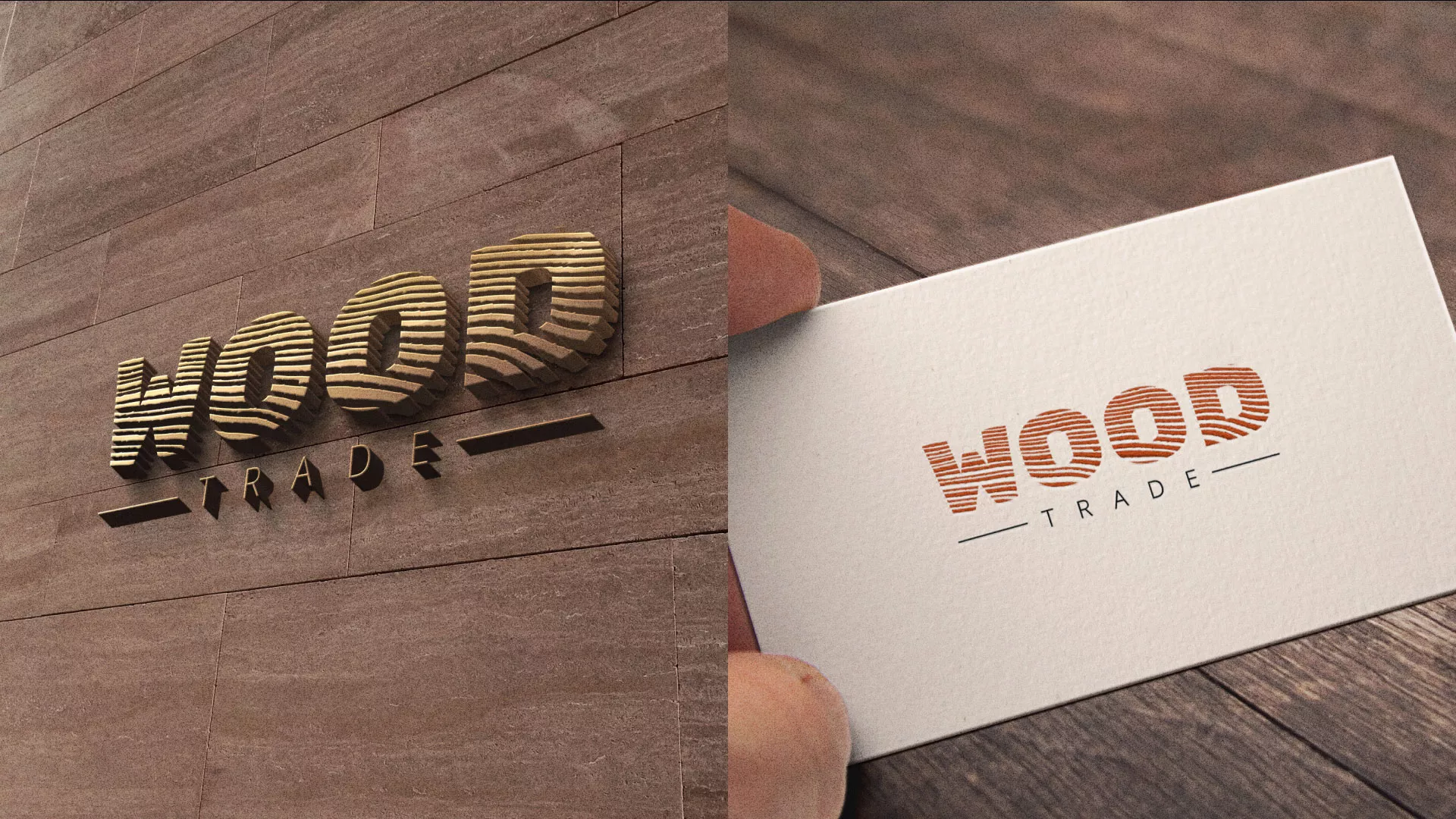 Разработка логотипа для компании «Wood Trade» в Долгопрудном